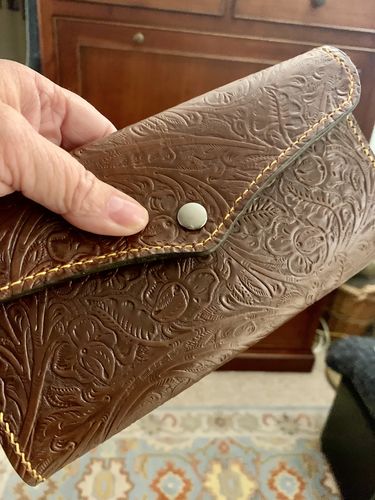 Customer photo review of No.76 | Leather Women's Long Wallet (Digital Pattern)