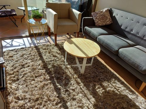 Customer photo review of Mesa de Centro MIMA Redonda BLANCA