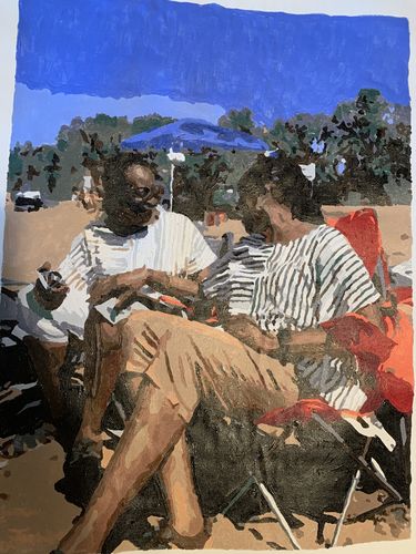 Customer photo review of Custom Paint By Numbers Kit - Upload Your Photo - Brush Set Included