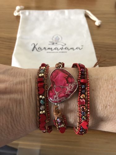 Customer photo review of REINE LIEBE WICKELARMBAND
