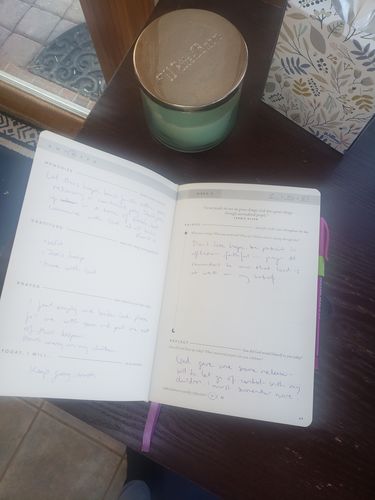Customer photo review of Daily Kairos Prayer Journal