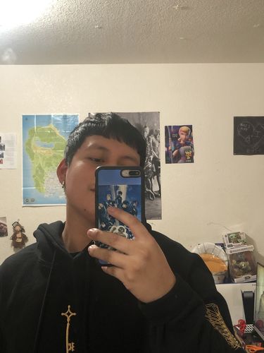 Customer photo review of AOT Black Hoodie