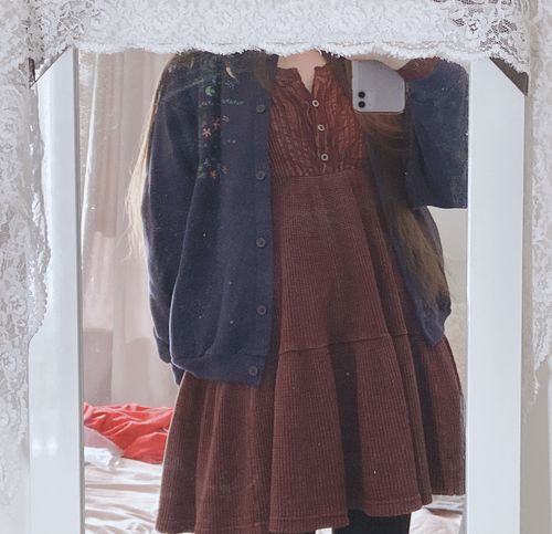 Customer photo review of Vintage Floral Nature Cardigan Sweatshirt Womens Size Large