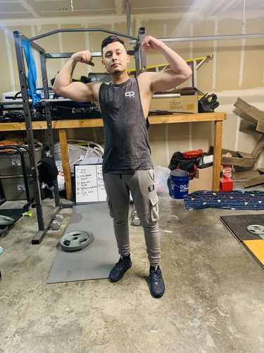 Customer photo review of PR Basic Logo Cut-off Tank-PR302- Black Stone