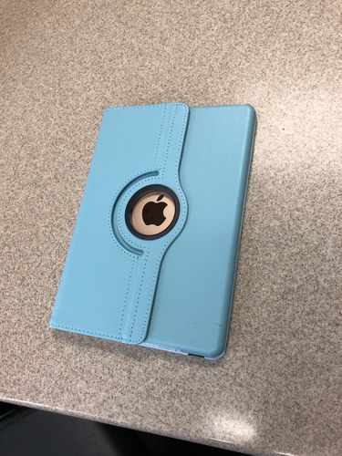 Customer photo review of Premium Leather iPad Case