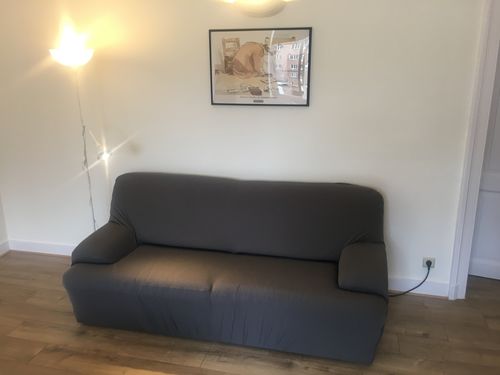 Customer photo review of Gris anthracite - Housses Extensibles de Fauteuil et Canapé - La Maison des Housses