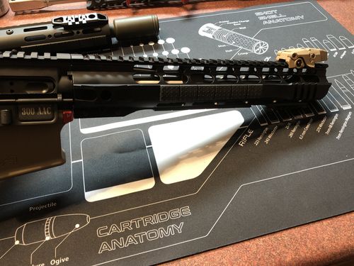 Customer photo review of AR-15 12" M-LOK Handguard /w QD Sling Sockets - Free Float - ML02