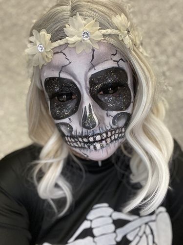 Customer photo review of Black Sclera 22mm Cosplay Contact Lenses