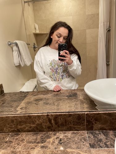 Customer photo review of Mental Health Matters (Flowers) -- Sweatshirt