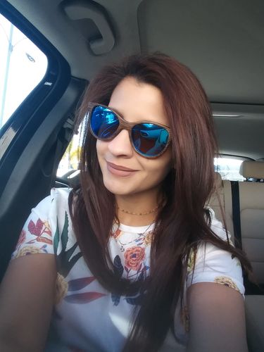 Customer photo review of Cabana Brown Blue