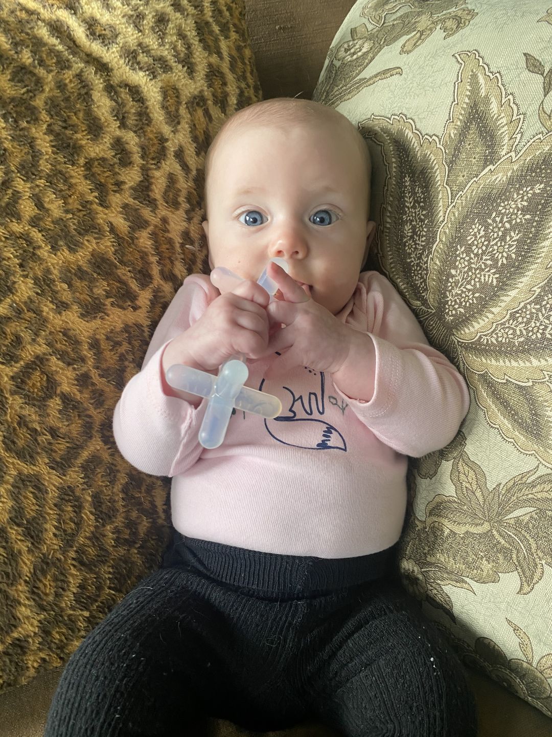 Customer photo review of moonjax® baby teether