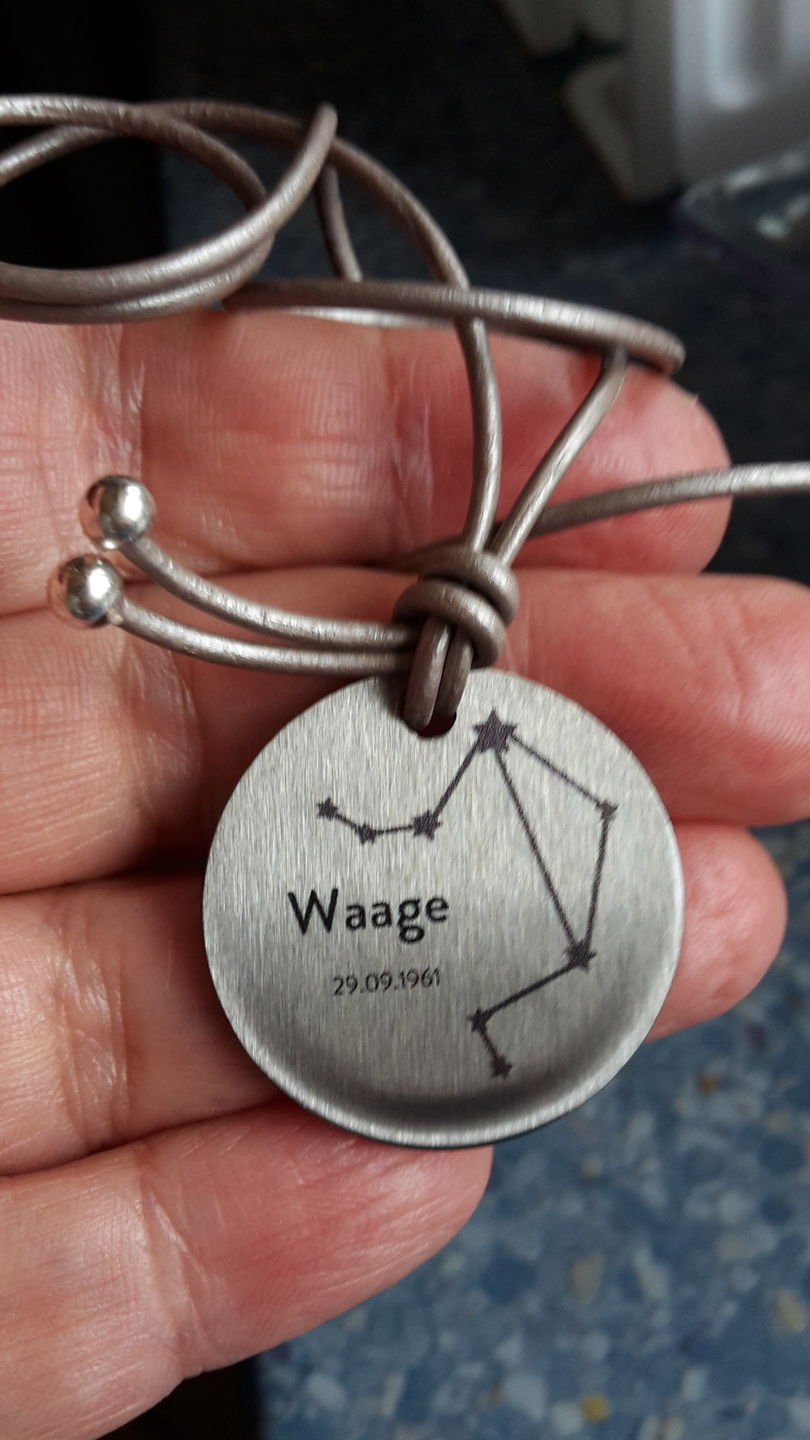 Customer photo review of personalisierbare Halskette "Sternzeichen"