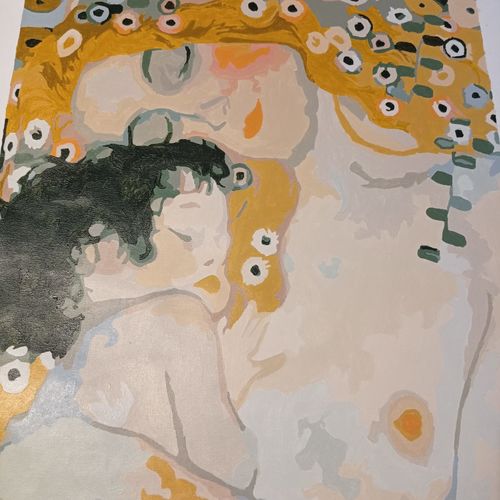 Customer photo review of Gustav Klimt 'Madre y el niño'