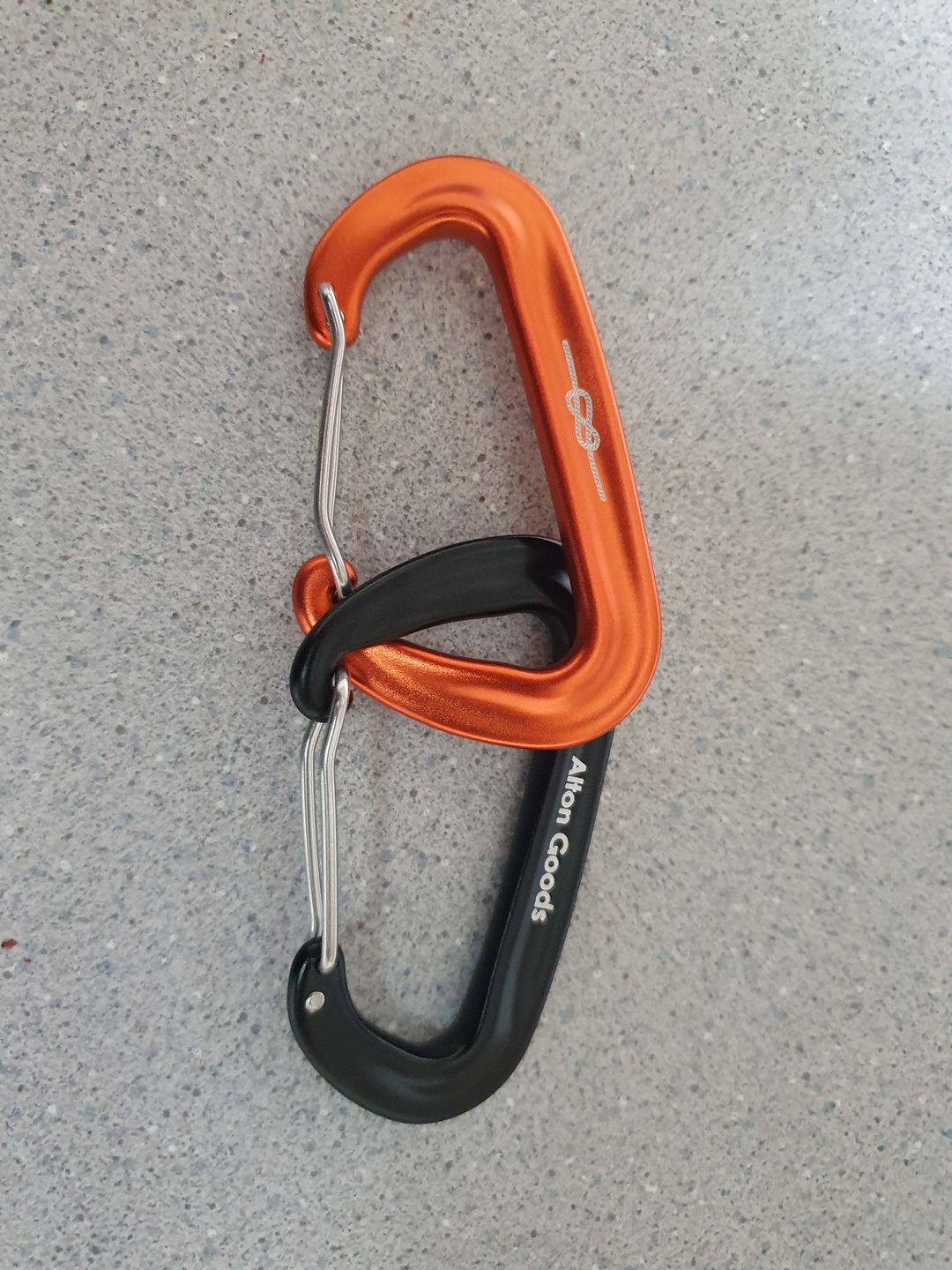 Customer photo review of Ultralight Aluminium Carabiner (12kn)