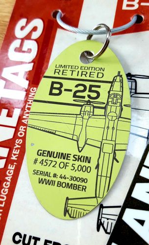 Customer photo review of B-25 - WWII BOMBER - PLANETAG - SERIAL# 44-30090