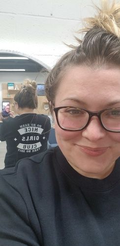 Customer photo review of NICE GIRLS CLUB CREW FLEECE