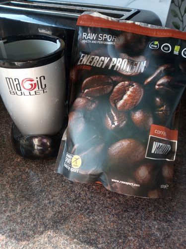 Customer photo review of Coffee Vitality Protein Powder