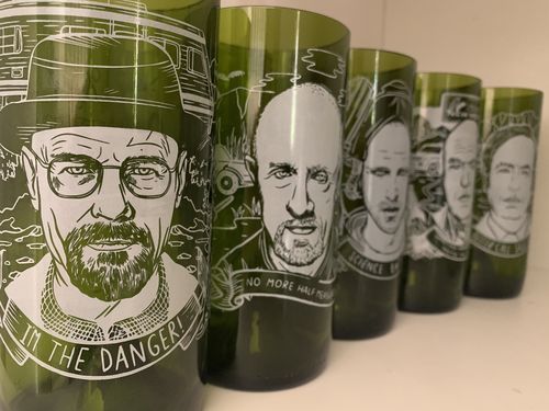 Customer photo review of Breaking Glass Juego de 6 Vasos