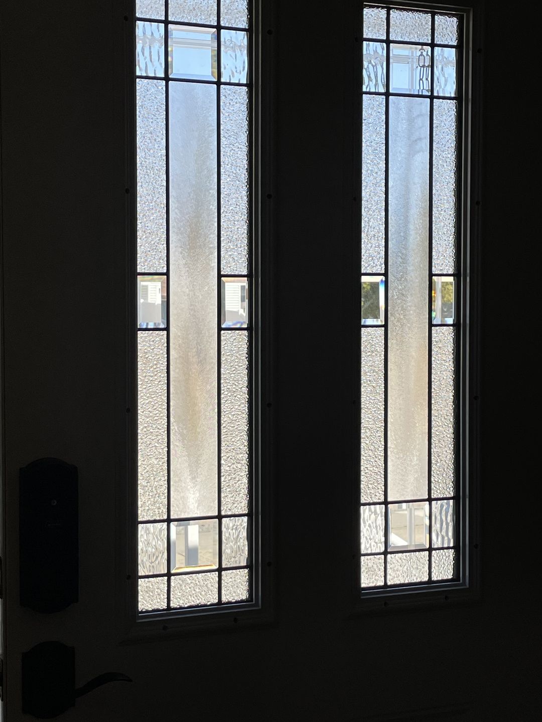 Customer photo review of Portland Glass and Frame Kit (Half Sidelite 8" x 36" Glass Size)