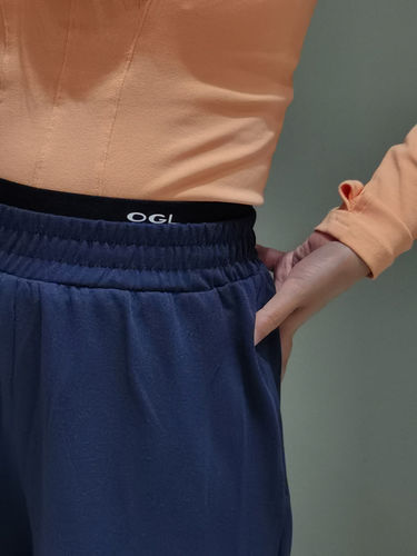Customer photo review of Double Waistband Sweatpant-Navy