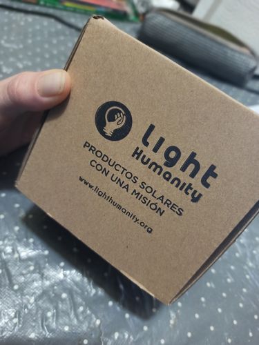 Customer photo review of SOLAR CUBE. Lámpara solar