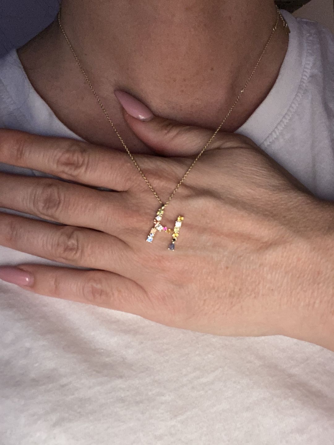 Customer photo review of LOANYA Buchstaben Kette