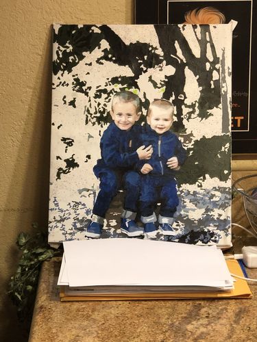 Customer photo review of Custom Paint By Numbers Kit - Upload Your Photo - Brush Set Included