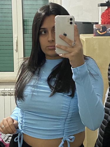 Customer photo review of Maglia a costine arricciata