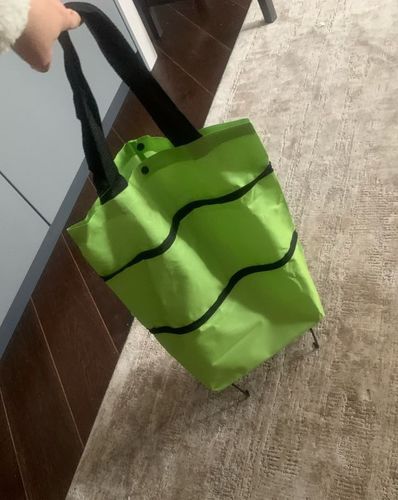 Customer photo review of Foldbar shopping taske med hjul