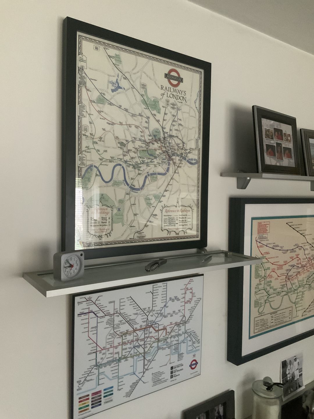 Customer photo review of Rare Old London Underground Tube Map, 1928 - Covent Garden, Piccadilly Circus, Central & District Line