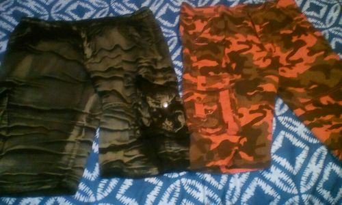 Customer photo review of Camouflage Loose Cargo Shorts