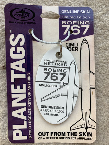 Customer photo review of BOEING 767 (GIMLI GLIDER) - PLANETAG - TAIL# 604