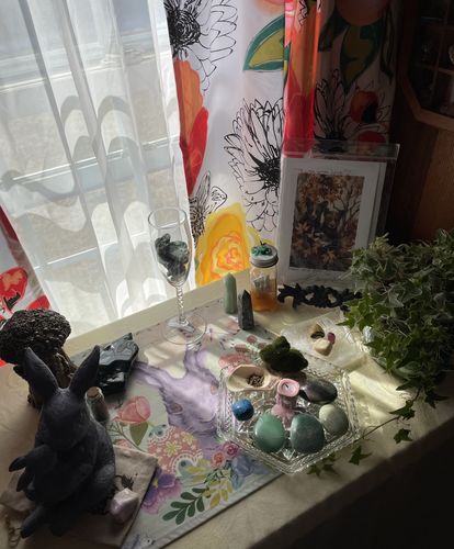 Customer photo review of [PRE-ORDER] Beltane Altar Cloth -OR- Ritual Kit