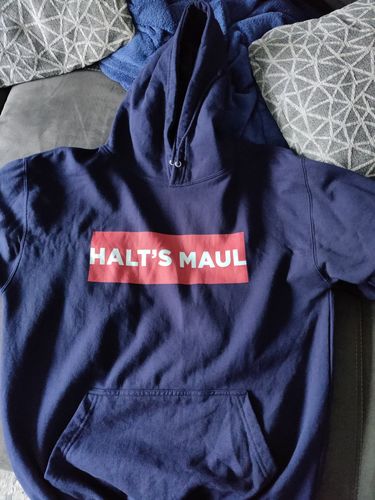 Customer photo review of Halts Maul  - Unisex Kapuzenpullover Hoodie