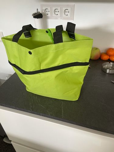 Customer photo review of Foldbar shopping taske med hjul