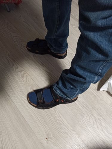 Customer photo review of Genuine Leather Outdoor Sandals