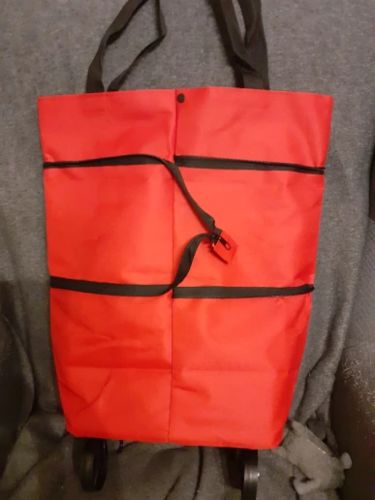 Customer photo review of Foldbar shopping taske med hjul