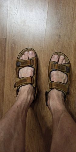 Customer photo review of Genuine Leather Outdoor Sandals