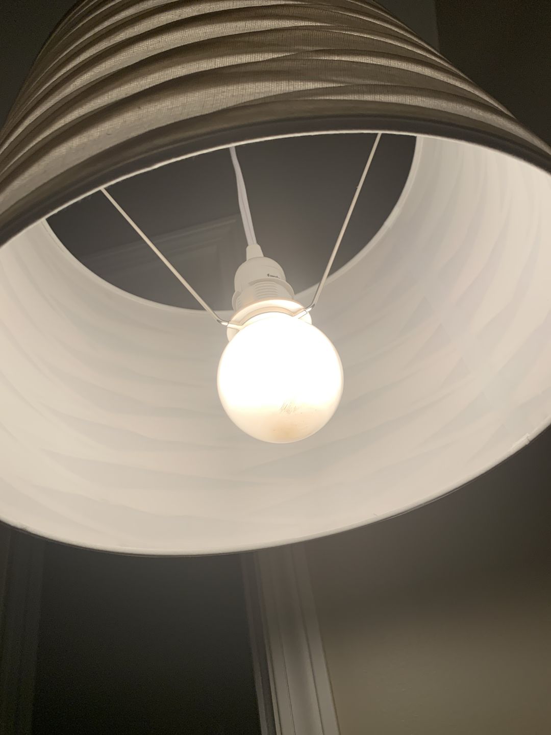 Customer photo review of Single Socket White Pendant Light Lamp Cord for Lanterns & Light Bulbs, 15FT, UL Listed, Switch - Electrical Swag Light Kit