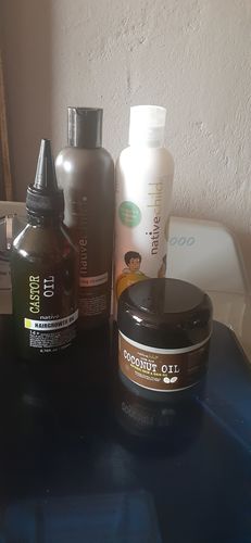 Customer photo review of Native Child Hair Growth Stimulating Castor Oil 200ml