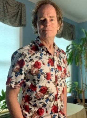 Customer photo review of Chemise en coton hawaïen tropical à fleurs