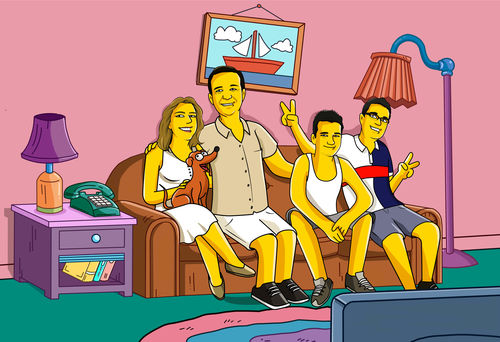 Customer photo review of RETRATO EM ARQUIVO DIGITAL FAMILIA AMARELA