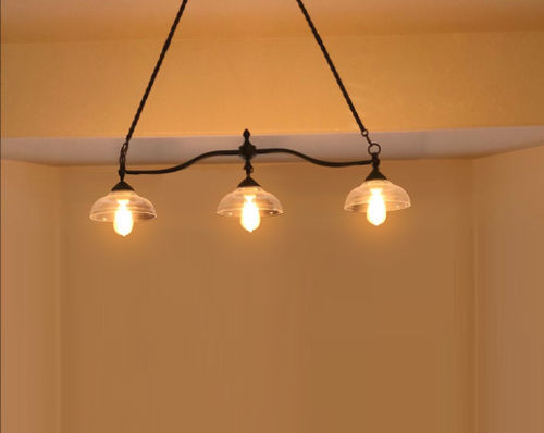 Customer photo review of Farmhouse 3-Light Mason Jar Kitchen Light