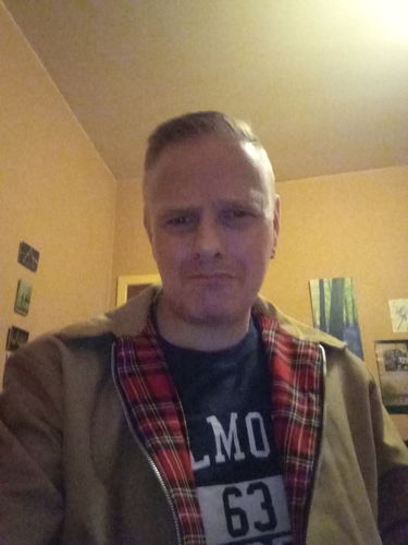 Customer photo review of Mens Classic Harrington Jacket - Camel
