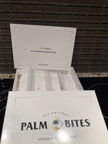 Customer photo review of Nut Butter Palm Bites | Variety Pack