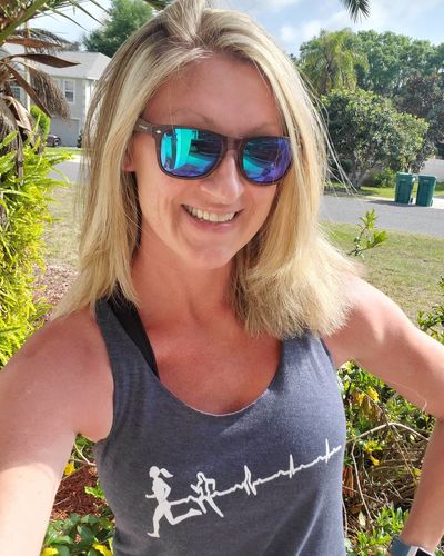 Customer photo review of Run Free Racerback Tank
