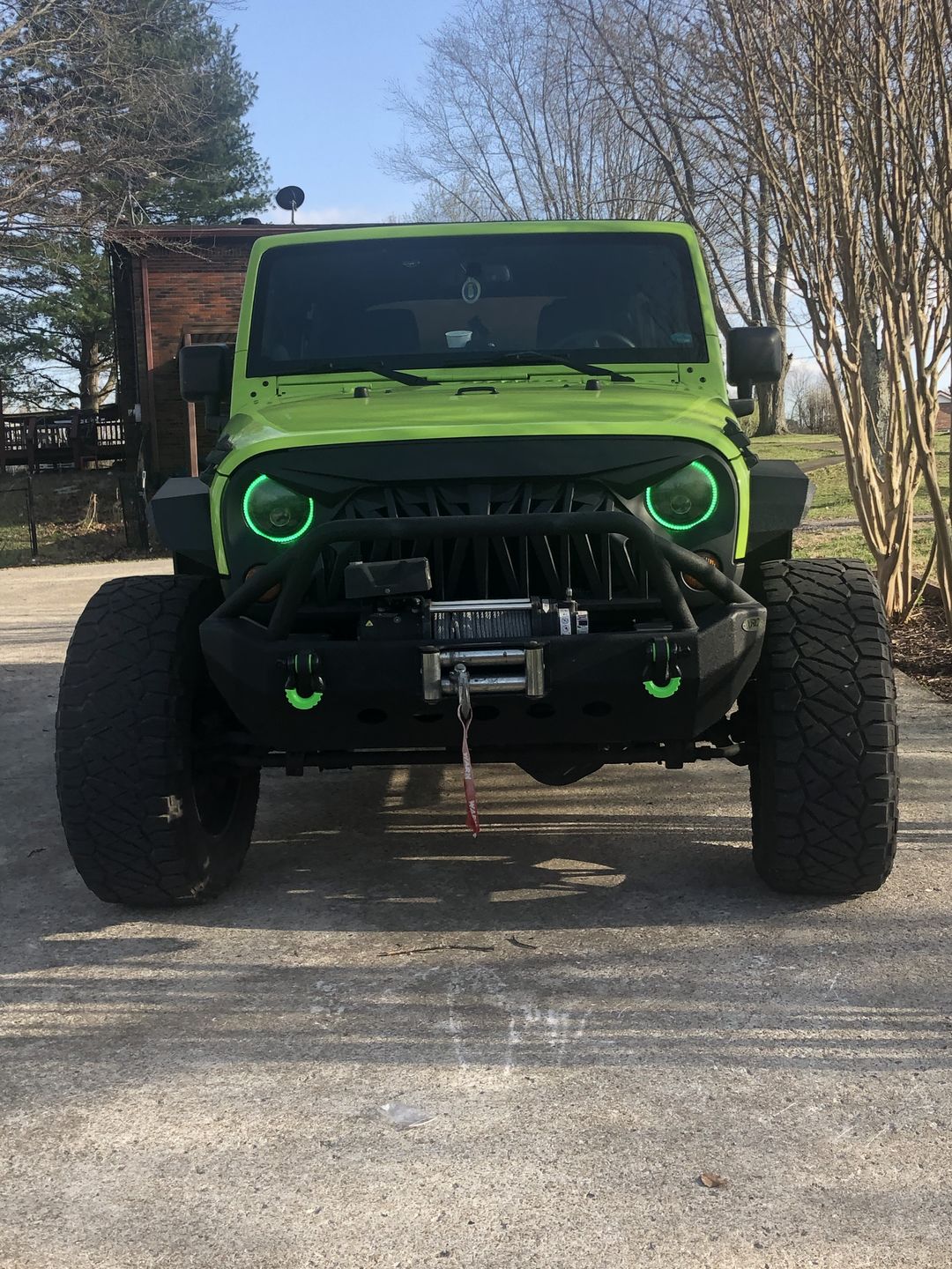 Customer photo review of Shark Grille - Matte Black for 07-18 Wrangler JK