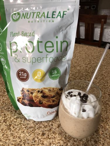 Customer photo review of NutraLeaf® Vegan Protein + Superfoods