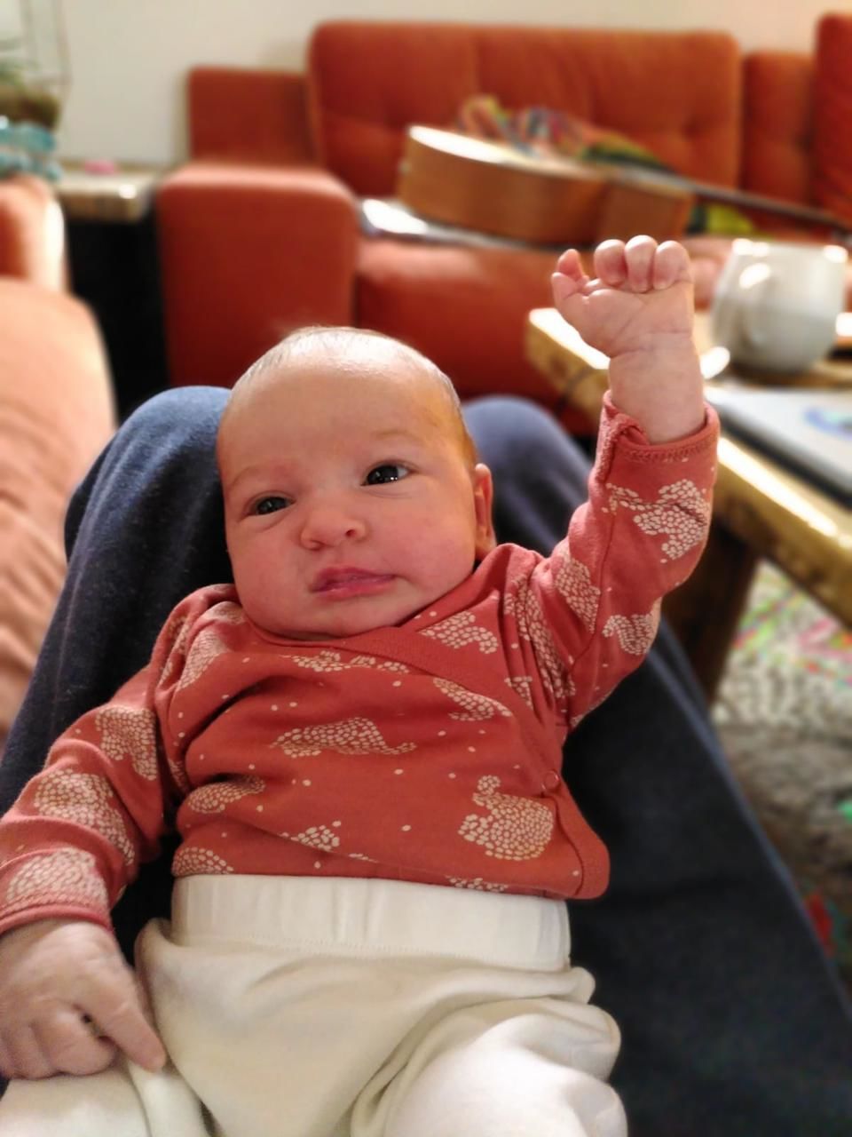 Customer photo review of Natural Footed Baby Trousers - Pack of 3