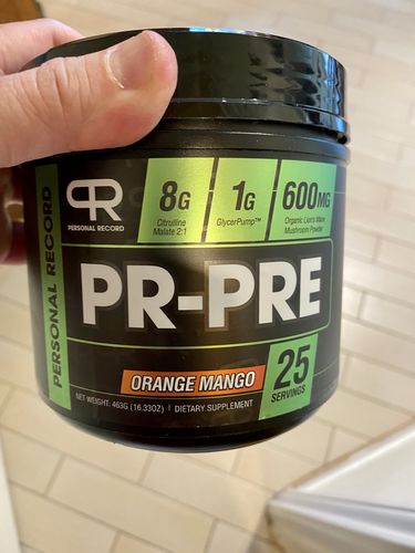 Customer photo review of PR Supps - PREWORKOUT w/ Glycer Pump - Orange Mango